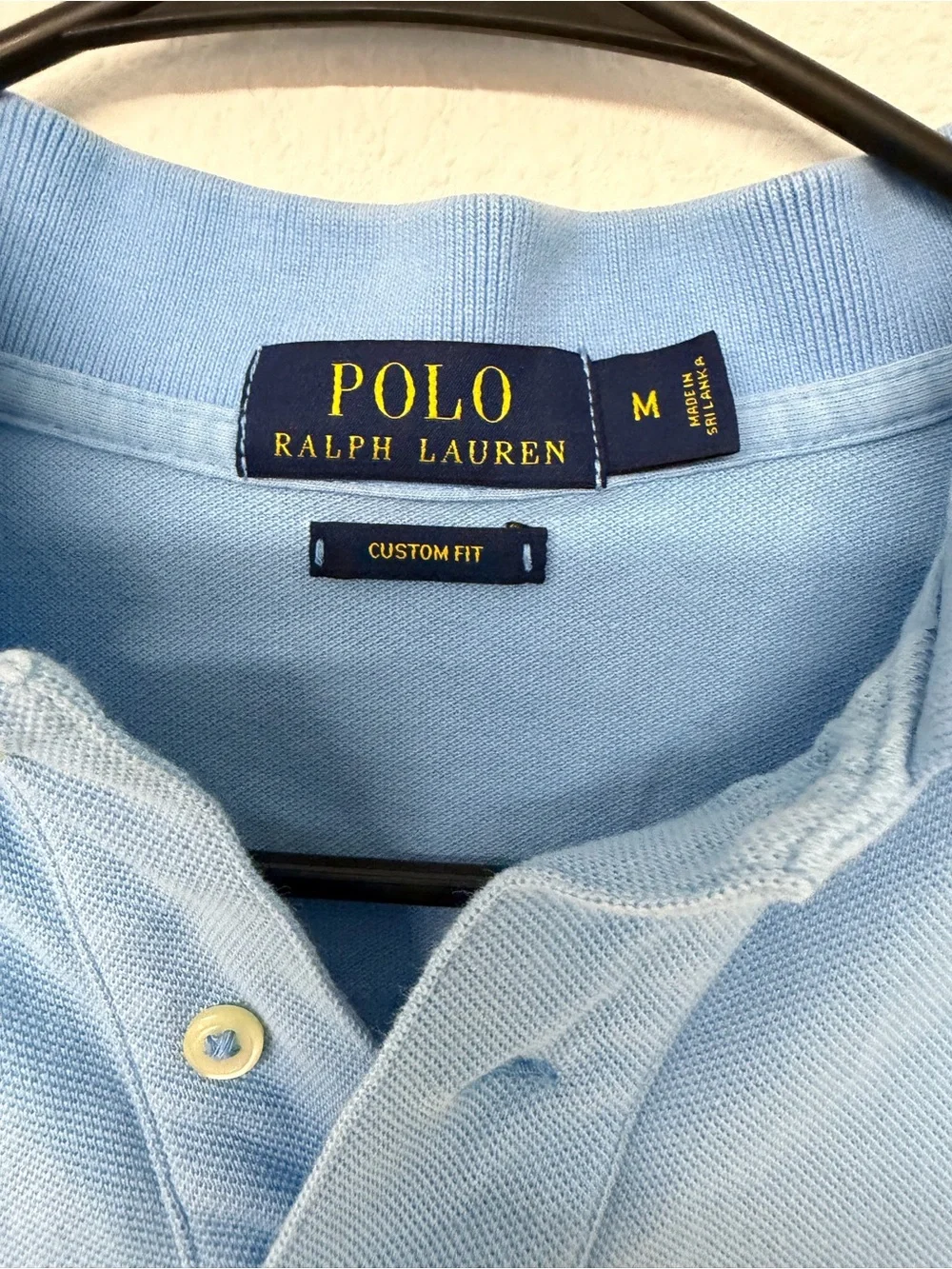 Ralph Lauren Men’s Light Blue Polo with Yellow Pony